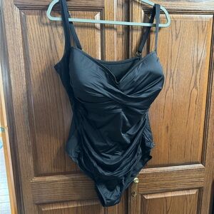 Elegant Black One-Piece Swimsuit